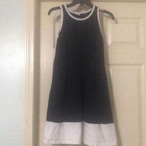 Two tone sleeveless dress